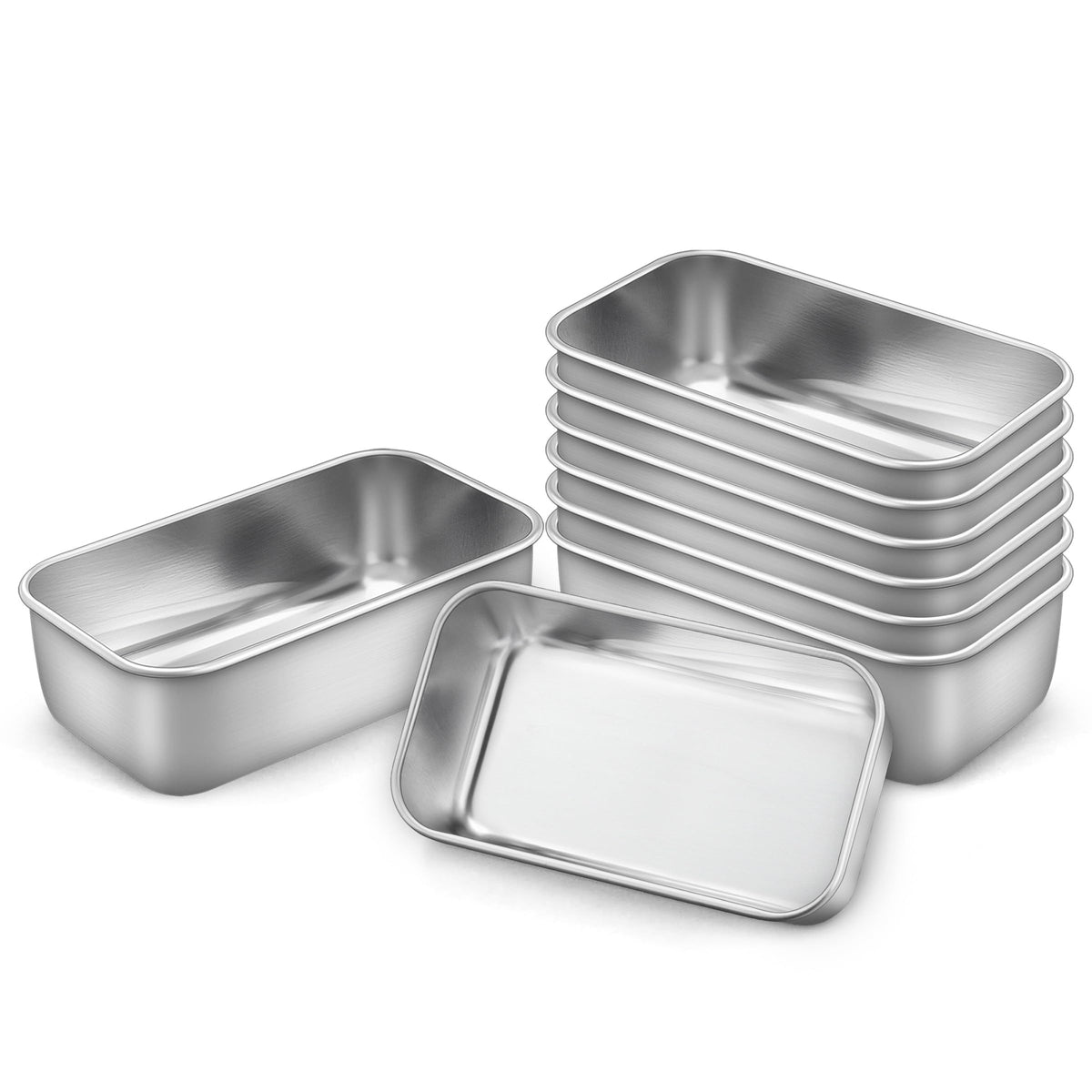 LIANYU mini loaf pan in stainless steel, safe for daily baking.