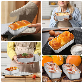 LIANYU loaf pans tested safe up to 450°F.