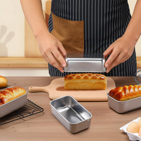 LIANYU mini loaf pans stackable design saves cupboard space.