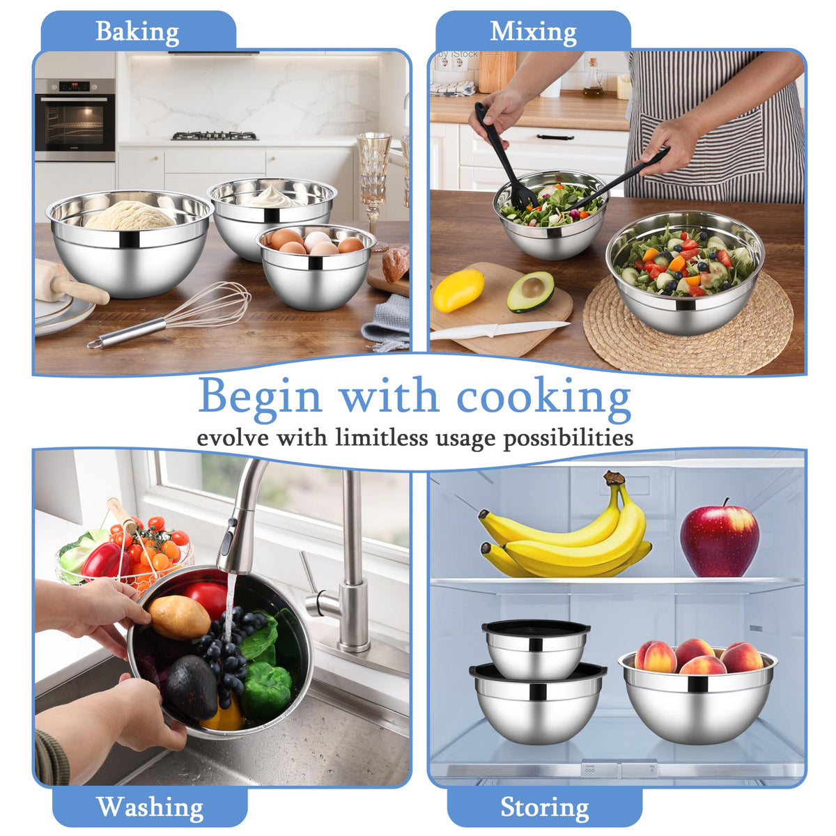 LIANYU lids seal ingredients to prevent leaks during fridge or on-the-go storage.