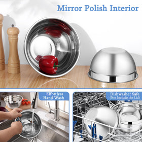 LIANYU three-size set supports marinating, whisking, and salad prep.