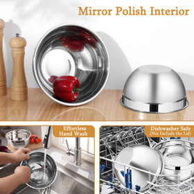 LIANYU polished interior is dishwasher-safe for easy cleanup.