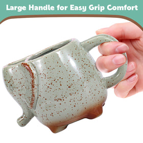 LIAVOEIZ elephant mug shows trunk pour for smooth pouring