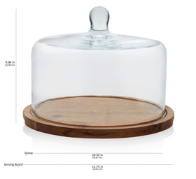 Libbey acaciawood elegant entertaining setup complements any dining table.