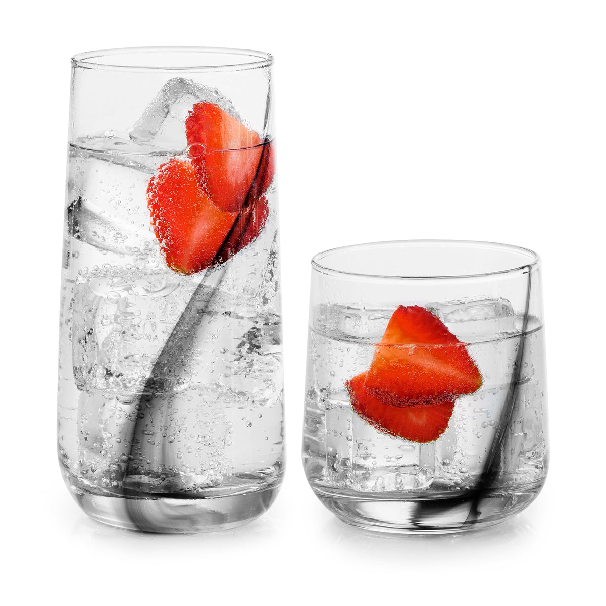 Libbey Ascent Black Ribbon 16-ounce tumbler with elegant everyday use.