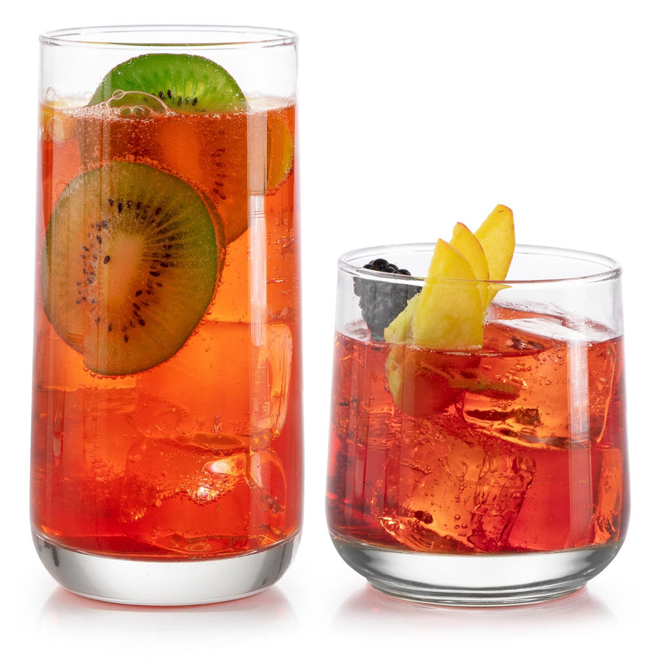 Libbey Ascent 16oz tumbler curvature for everyday cocktails