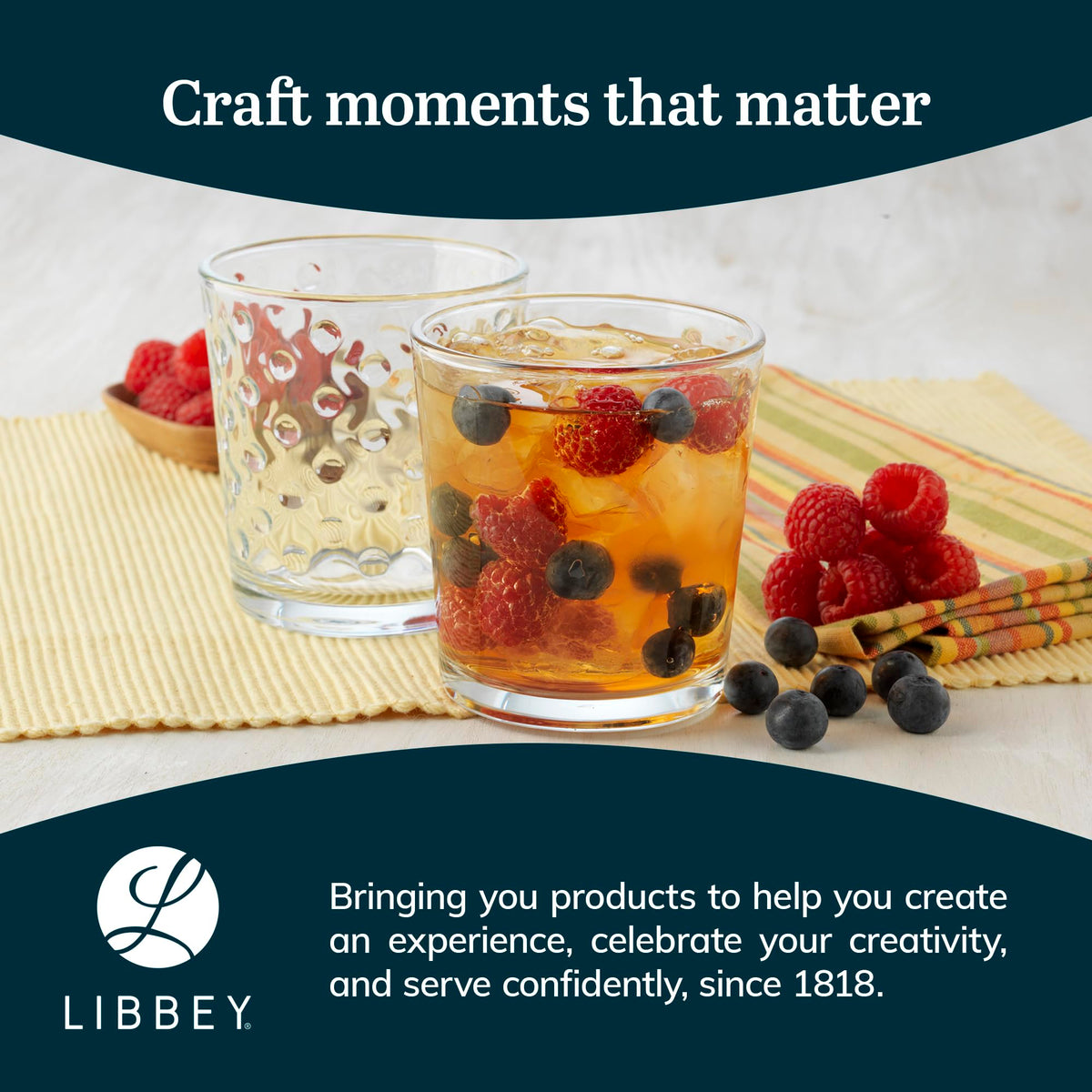 Libbey Awa multi-purpose glasses for parties and everyday use.