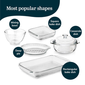 Libbey Baker’s Basics deep pie plate for savory pies and desserts