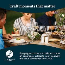 Libbey Bakers Basics lid for secure, airtight leftovers storage.