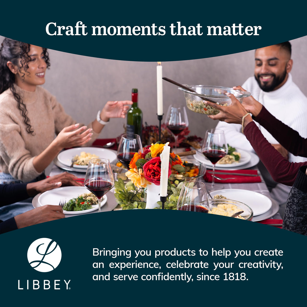 Libbey Baker’s Basics stackable design saves cabinet space