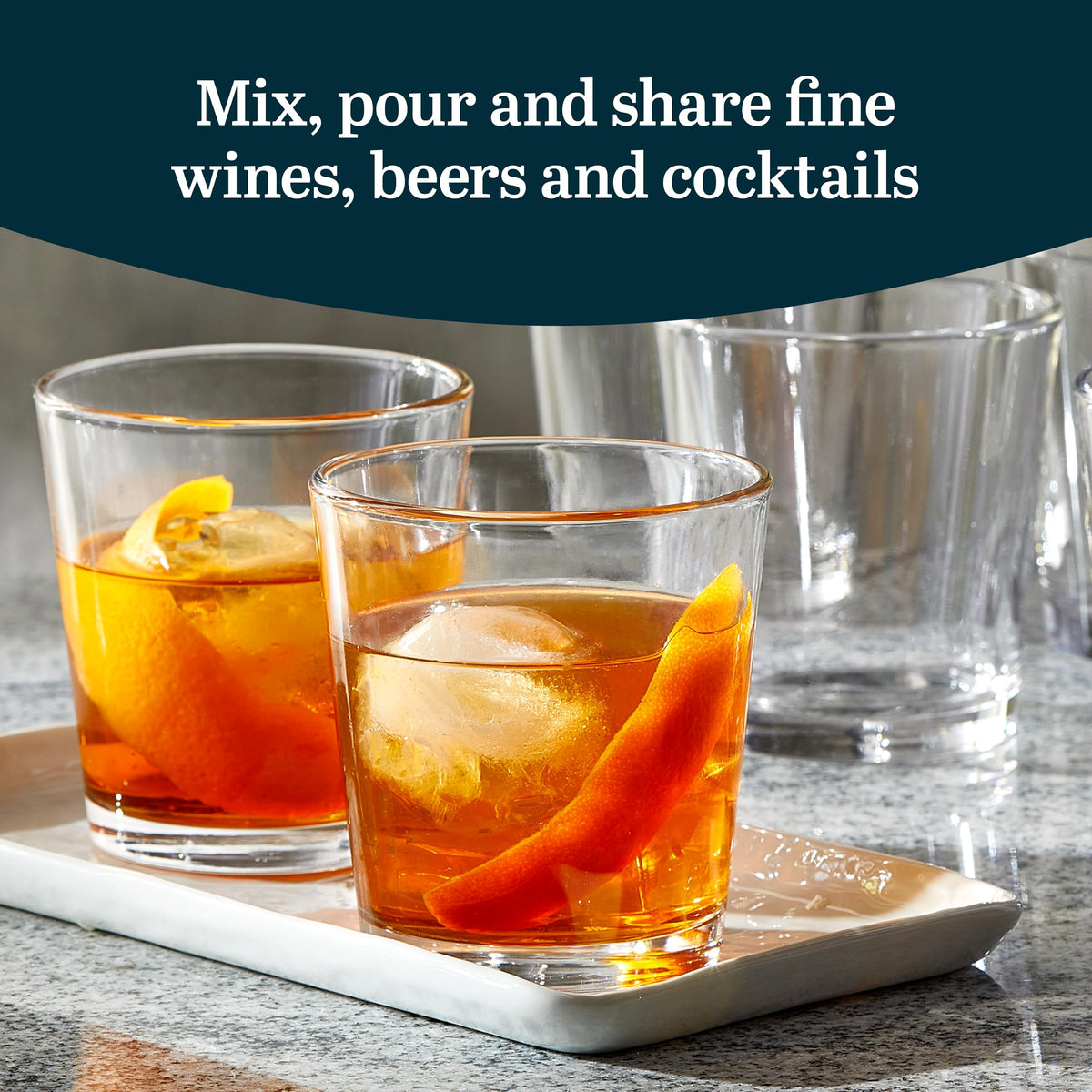 Libbey dishwasher-safe glasses for easy cleanup after gatherings.