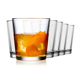 Libbey double old fashioned glass, 12 oz, ideal for crafting cocktails at home.