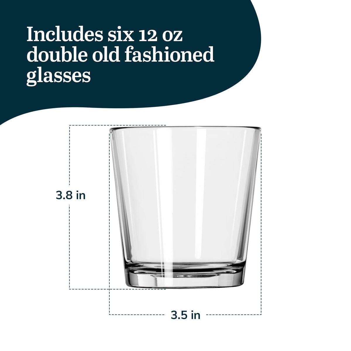 Libbey modern-design drinking glasses with durable, stylish appeal for home bars.
