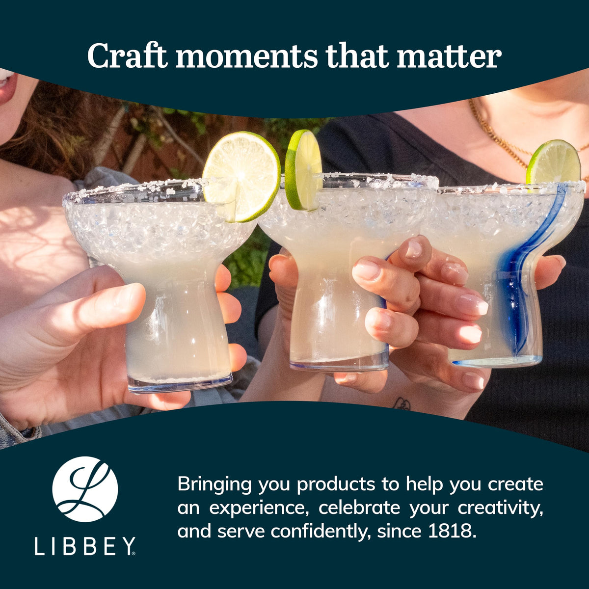 Libbey Blue Ribbon six-piece margarita glasses elevate home entertaining.