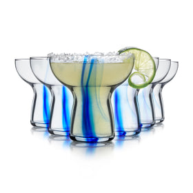 Libbey Blue Ribbon stemless margarita glasses for casual entertaining.