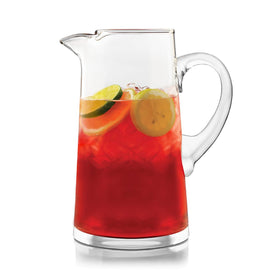 Libbey Cantina Pitcher in clear glass, front view for stylish entertaining.