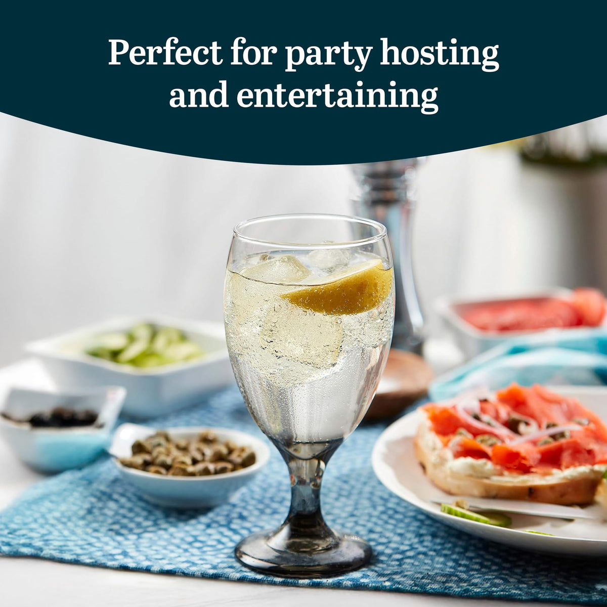 Libbey Goblets filled with sangria, elevating festive moments.