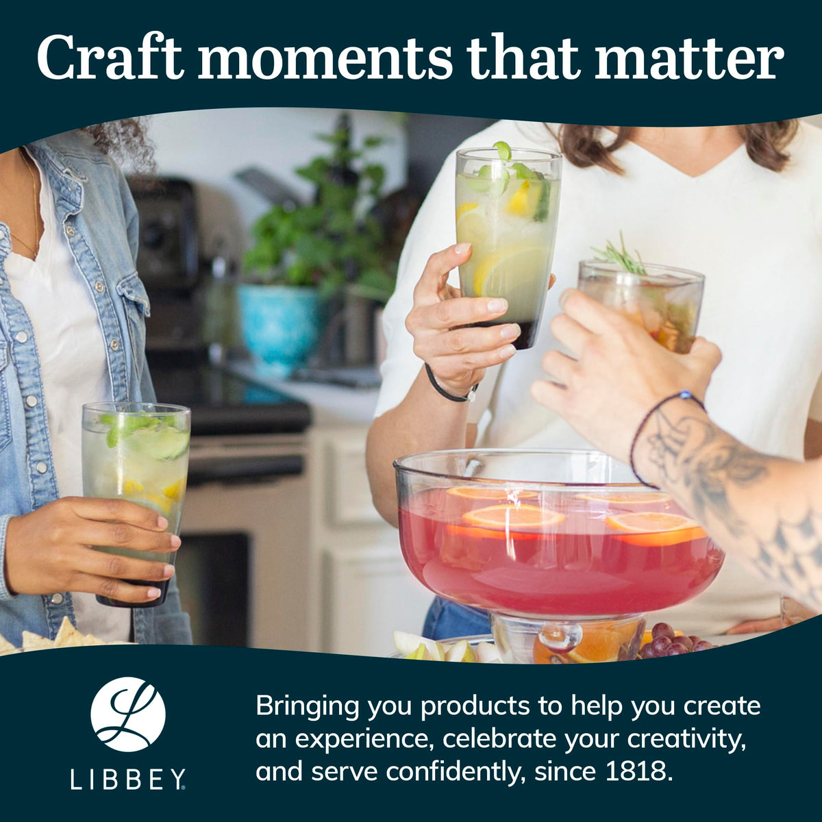 Libbey Classic Rocks designed for cabinet storage and space saving