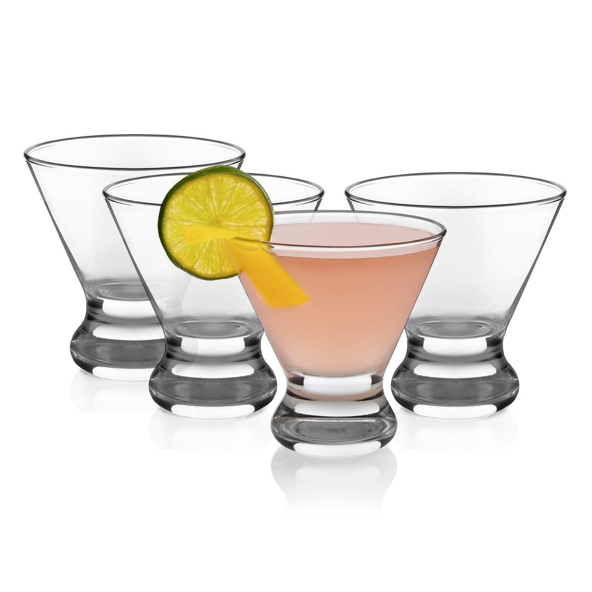 Libbey cosmopolitan stemless martini glasses 8.25 oz for stylish home entertaining.