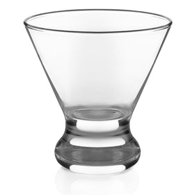 Libbey cosmopolitan stemless martini glasses party setup
