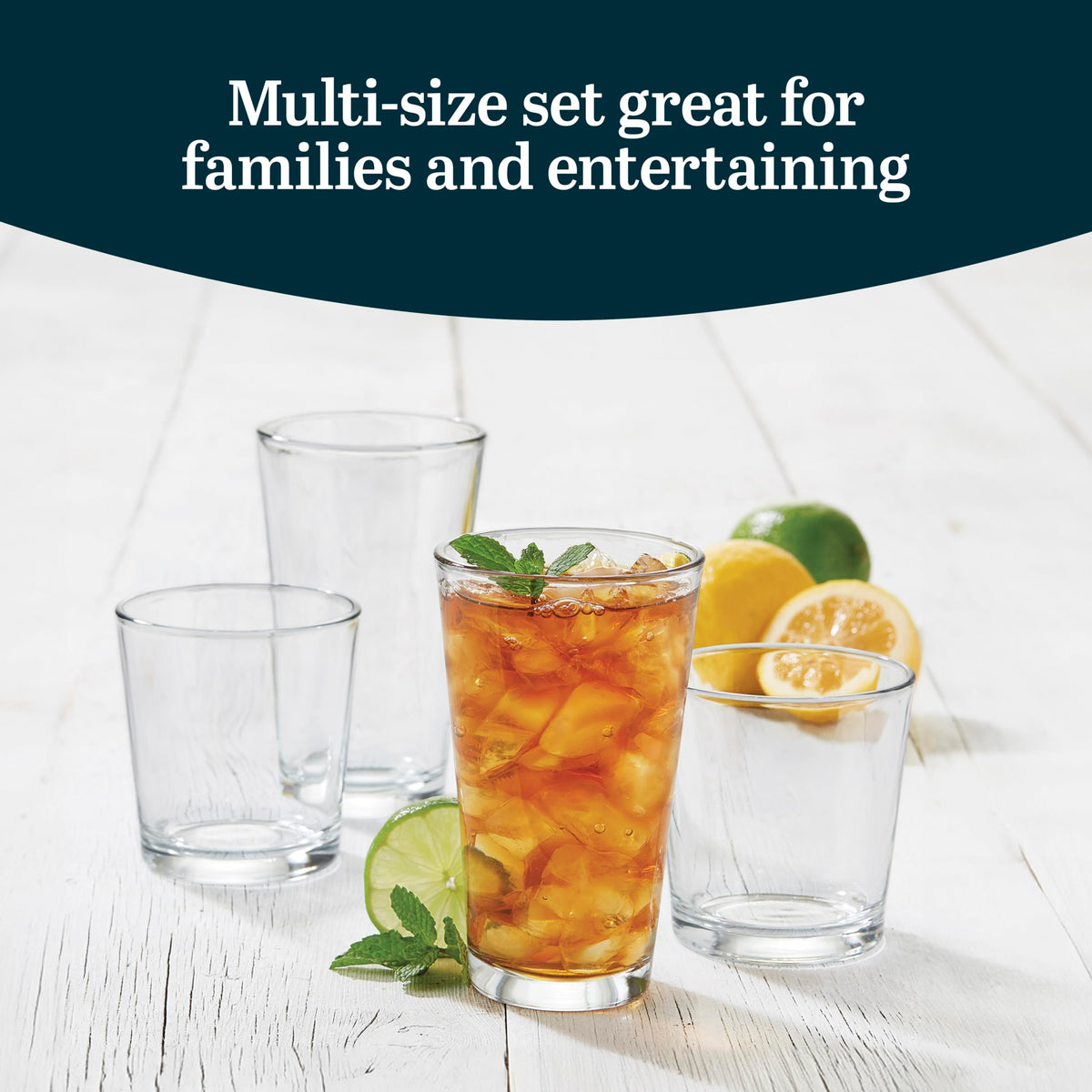 Libbey Flare Rocks dishwasher-safe for quick cleanup after parties.