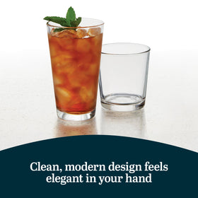 Libbey Flare Rocks lead-free glass for safe, stylish glassware.