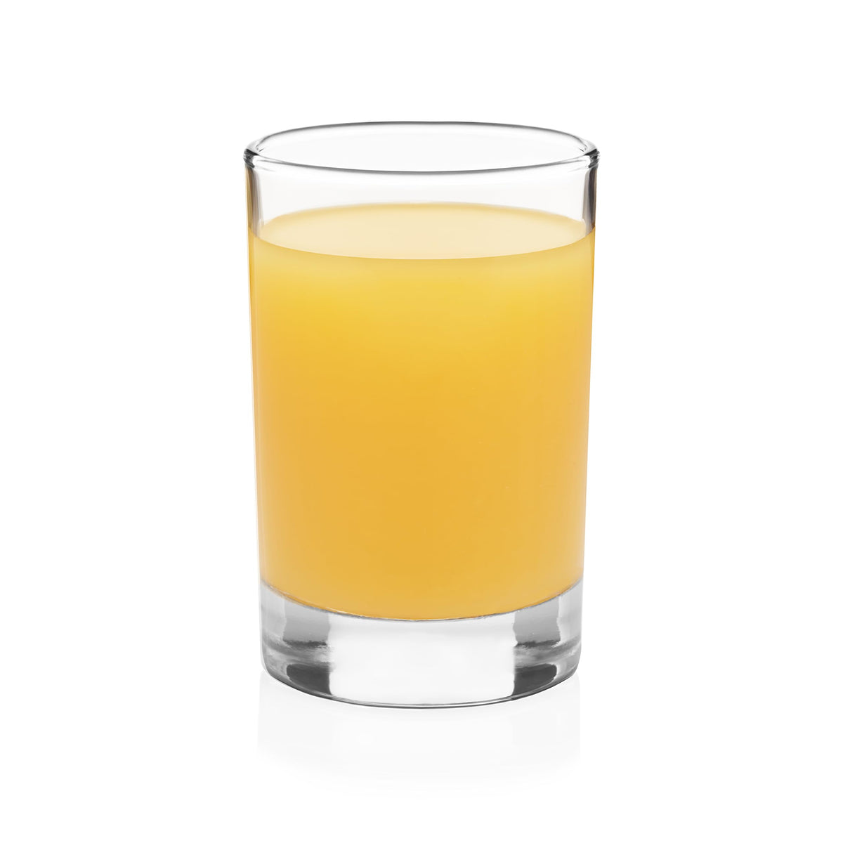 Libbey fruit juice glasses with a heavy base, ideal for breakfast beverages.