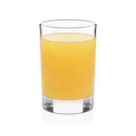 Libbey fruit juice glasses with a heavy base, ideal for breakfast beverages.