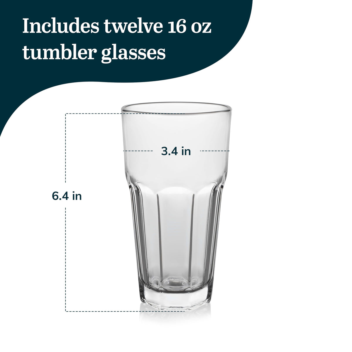 Libbey Gibraltar 12-piece glass set for versatile entertaining
