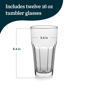 Libbey Gibraltar 12-piece glass set for versatile entertaining