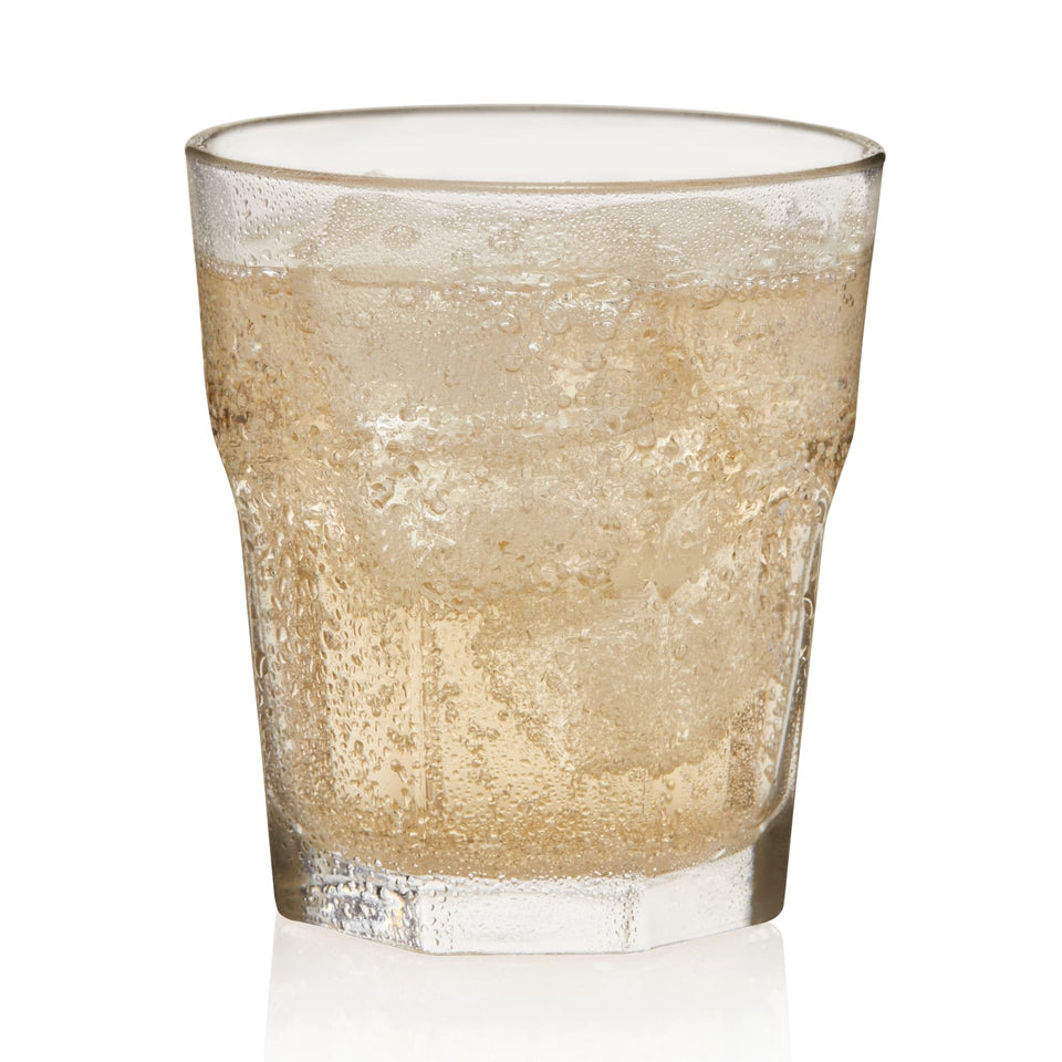 Libbey Gibraltar 12oz rocks glass base close-up showing sturdy weight for confident pours.