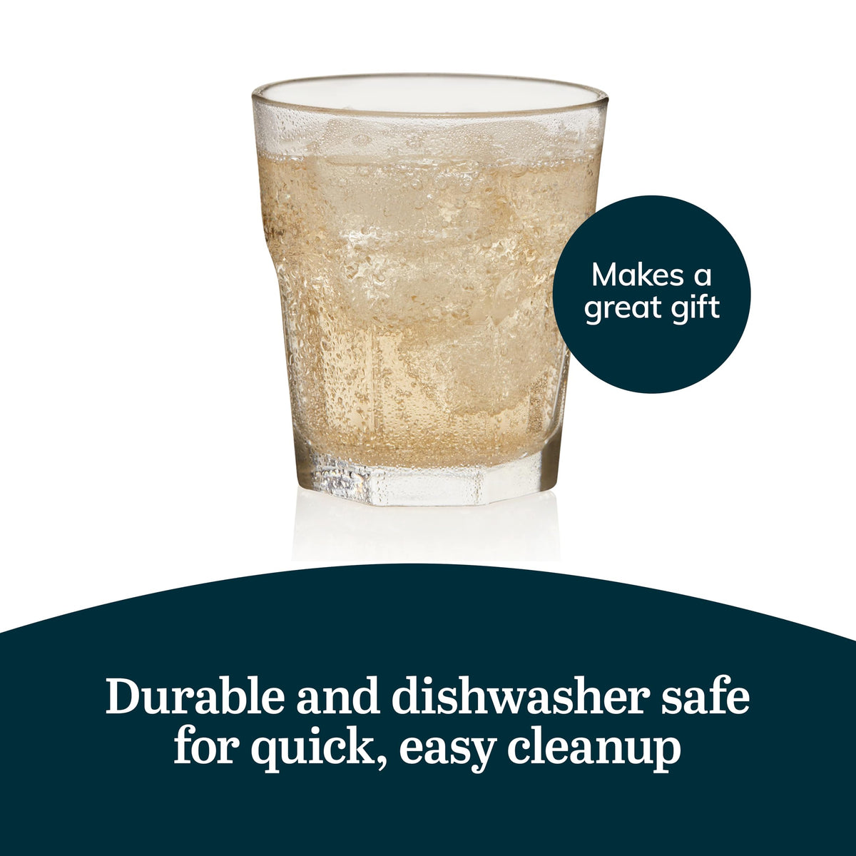 Libbey Gibraltar 12oz rocks glass stacked neatly demonstrates compact storage.