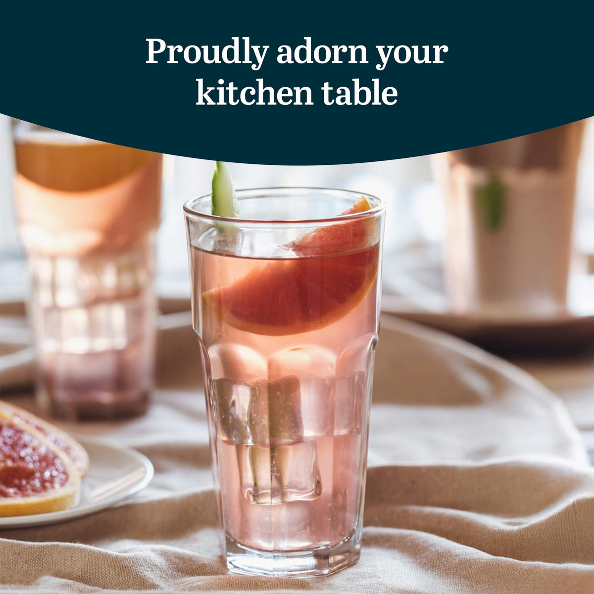 Libbey Gibraltar clear 16oz tumbler for easy stacking and cleaning