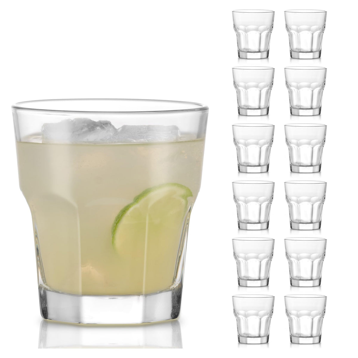 Libbey Gibraltar Duratuff 12oz glass front view ideal for elevated home entertaining.