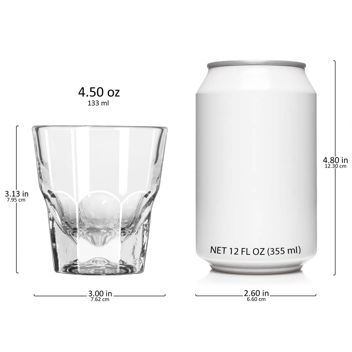 Libbey Gibraltar DuraTuff cortado glasses feature a faceted design for elegant tasting flights.