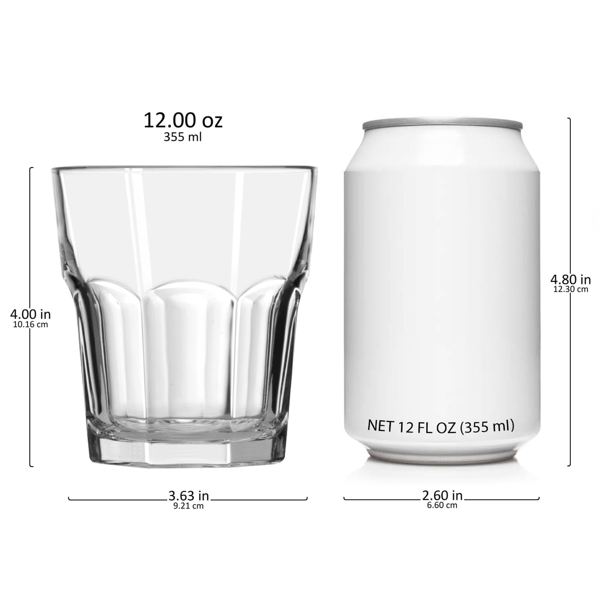 Libbey Gibraltar Duratuff heavy-base glass highlighting stability during pours.