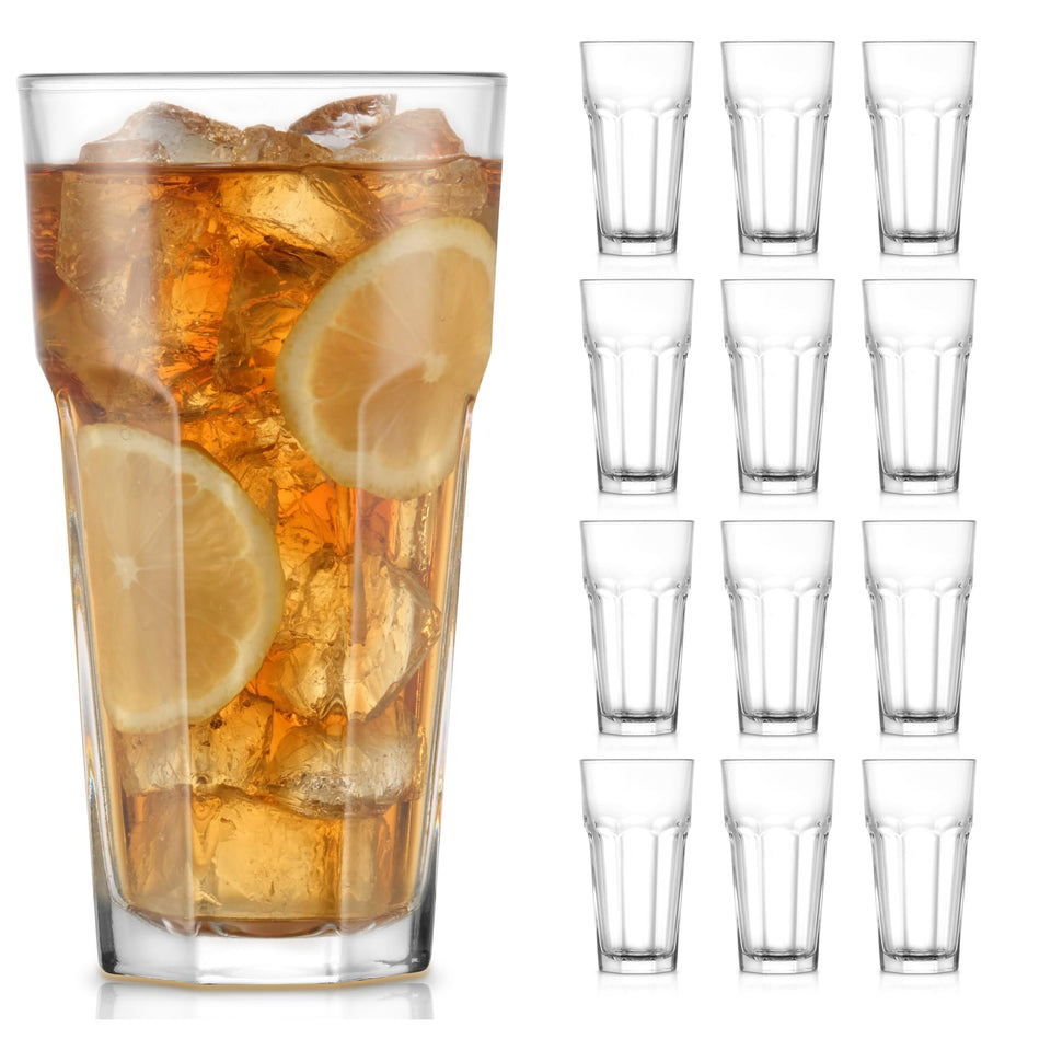 Libbey Gibraltar glass with faceted design ideal for elegant entertaining