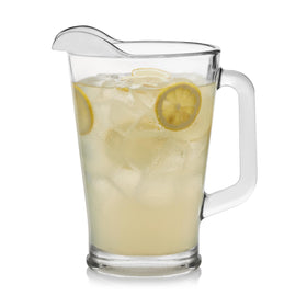 Libbey glass pitcher with 60-ounce capacity for easy serving