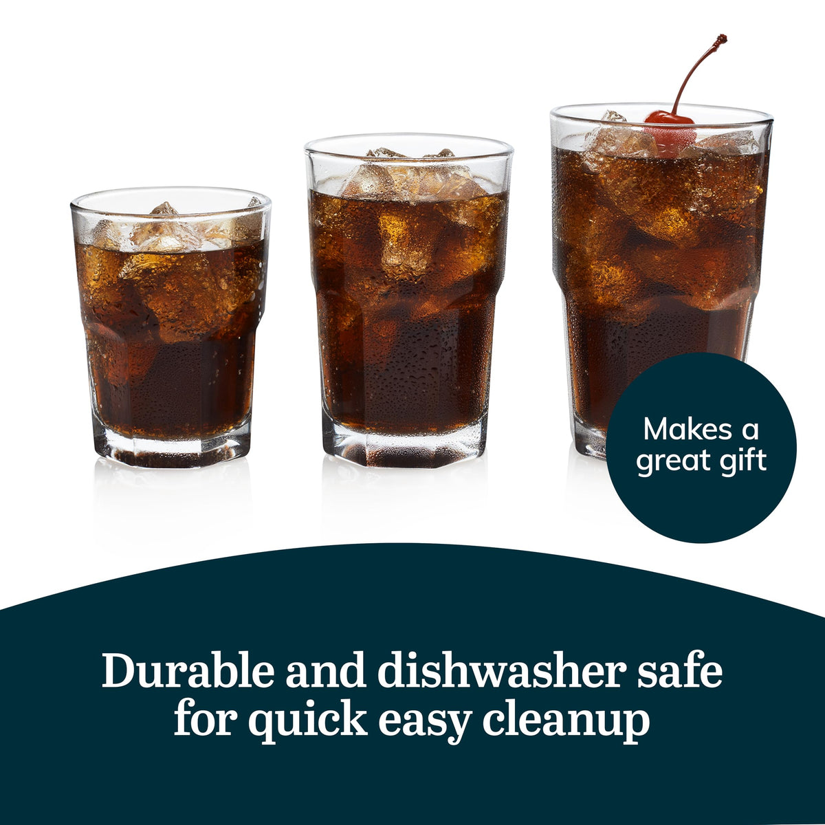 Libbey heavy-base glass ensures stability for confident pours.