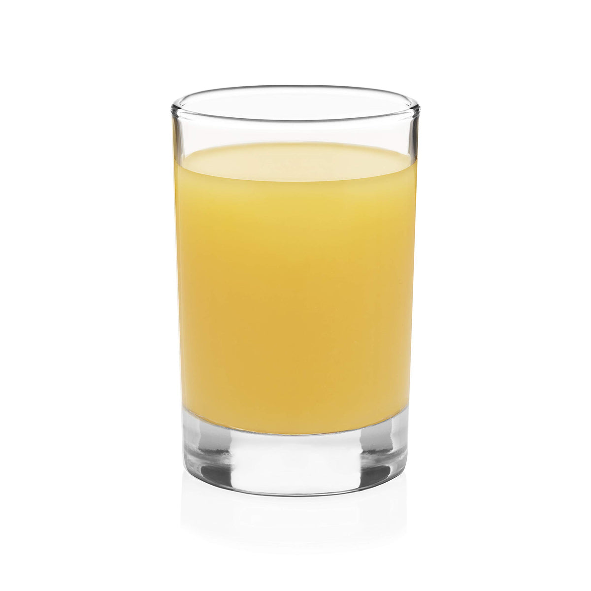 Libbey heavy base juice glass, clear view, ideal for everyday juice serving