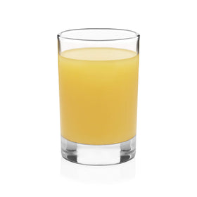 Libbey heavy base juice glass, clear view, ideal for everyday juice serving