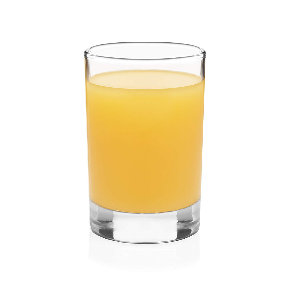 Libbey heavy-base juice glass front view with sturdy weight