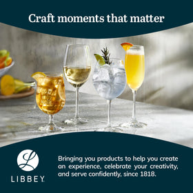 Libbey home bar stemmed goblets adding professional style to the setup