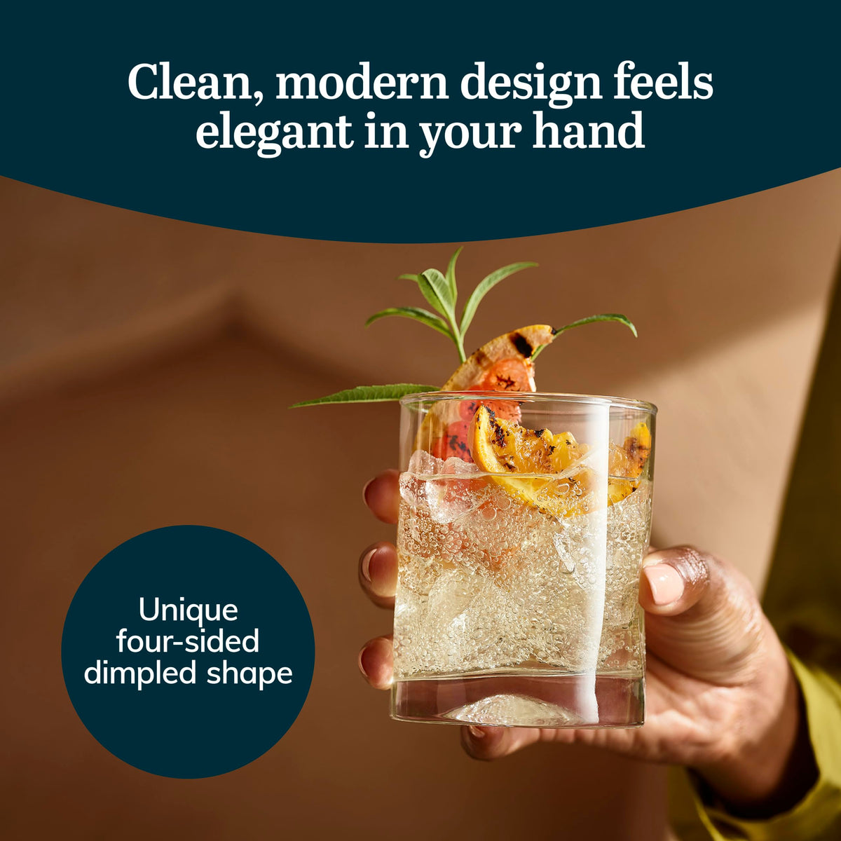 Libbey Impressions dishwasher-safe glassware designed for quick cleanup.