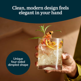 Libbey Impressions dishwasher-safe glassware designed for quick cleanup.