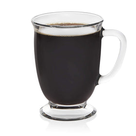 Libbey Kona glass mugs with elegant handles for everyday use