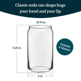 Libbey lead-free durable glassware for safe everyday kitchen use.