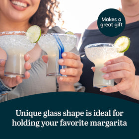 Libbey margarita glasses suitable for indoor and outdoor use