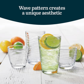Libbey Orbita wave design highlights grip and texture.