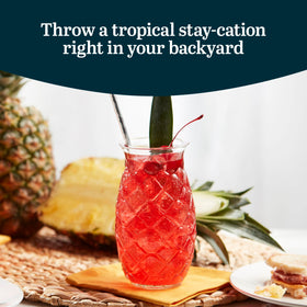 Libbey Pineapple Textured Glass Closeup highlighting detailed texture for premium feel